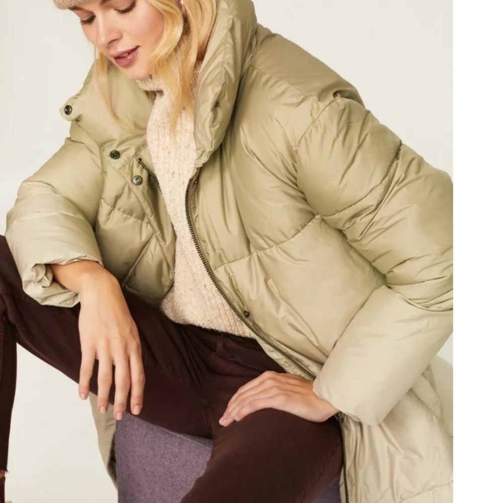 Busayo Collective Long Ombre Puffer Coat size S - Picture 4 of 14